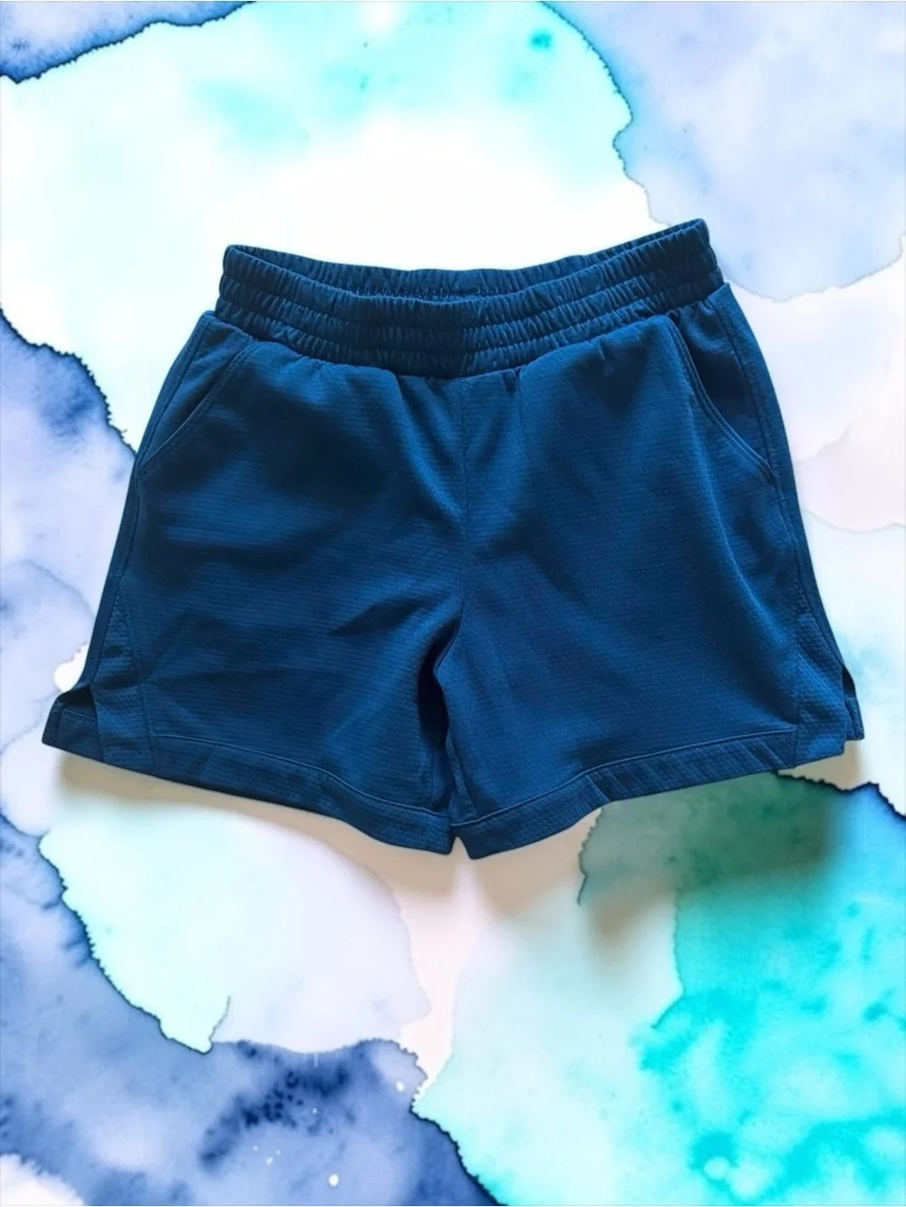 Children’s Place & Athletic Works Girls 7–8 Aqua/Navy Shorts Bundle